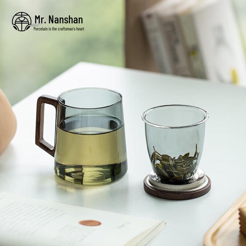Nanshan Xiansheng Tea-Water Separation Glass Cup