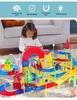Cross-Border Magnetic Tiles: Colorful Large Window Building Blocks with Pipe Rolling Ball for Kids