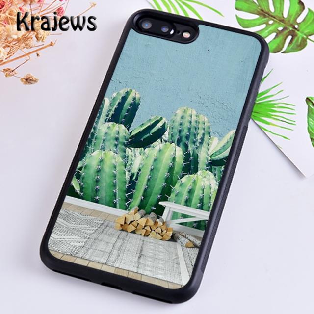 Krajews Cute Cactus Hug Summer Phone Case Cover For iPhone 14 5 6s 7 8 Plus X XR XS 11 12 13 Pro Max Samsung Galaxy S21 S22ultra