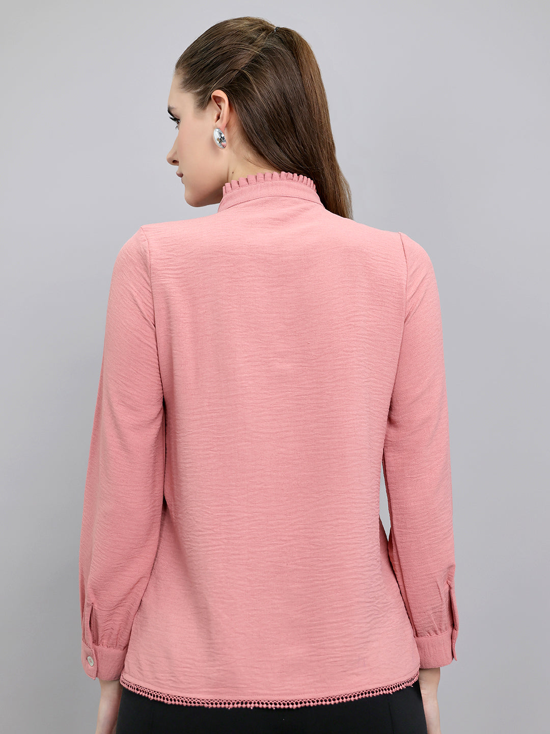 Monte Carlo Women Regular Fit Peach Top XL