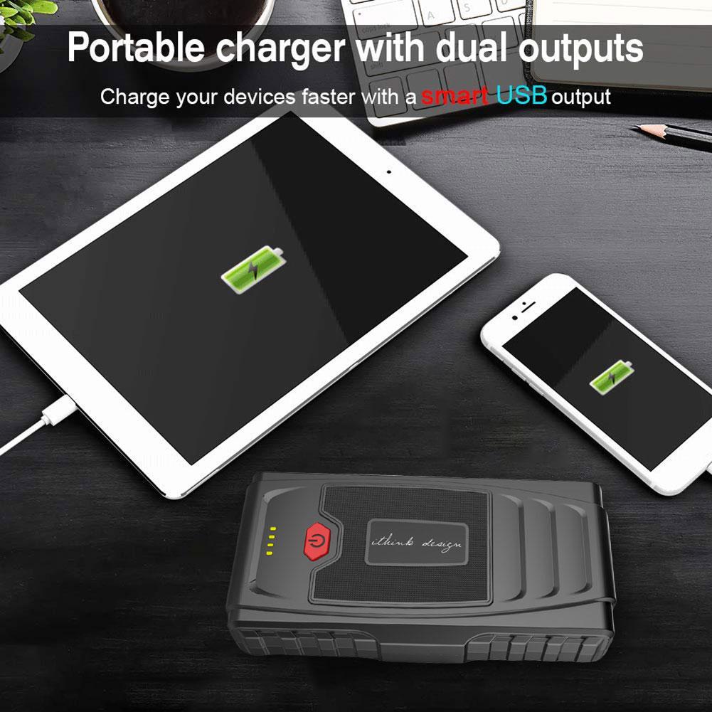 Universal Car Jump Starter Portable 9800mAh 12V Car Battery Booster Charger Booster Power Bank Starting Device Car Jump Starter