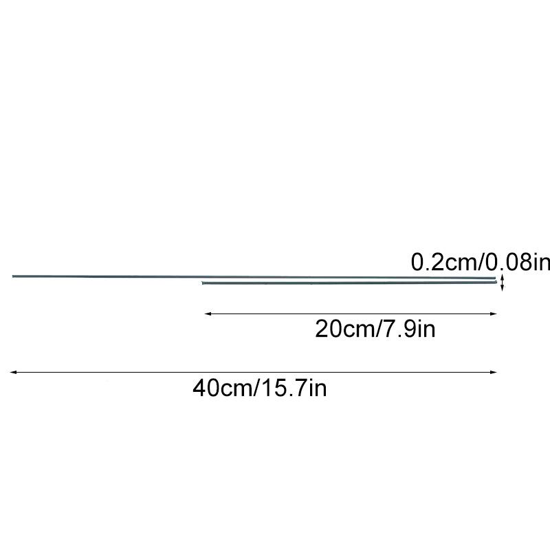 100Pcs/Pack Metal Simulation Flower Accessories Iron Craft Wire For DIY Crafting Floral Flower Stem Wire Handicrafts