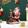 Resin Christmas Tree Santa Claus Figurines Standing Merry Christmas Decorations  Party Favors