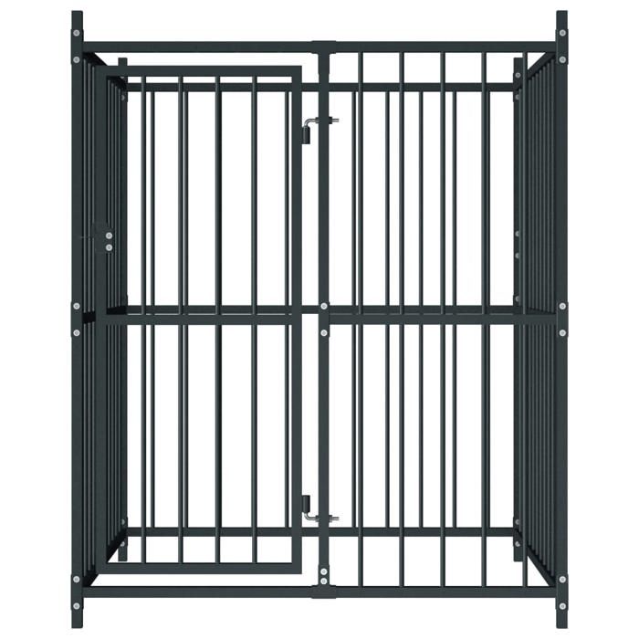 VidaXL Chenil extérieur pour chiens 120 x 120 x 150 cm