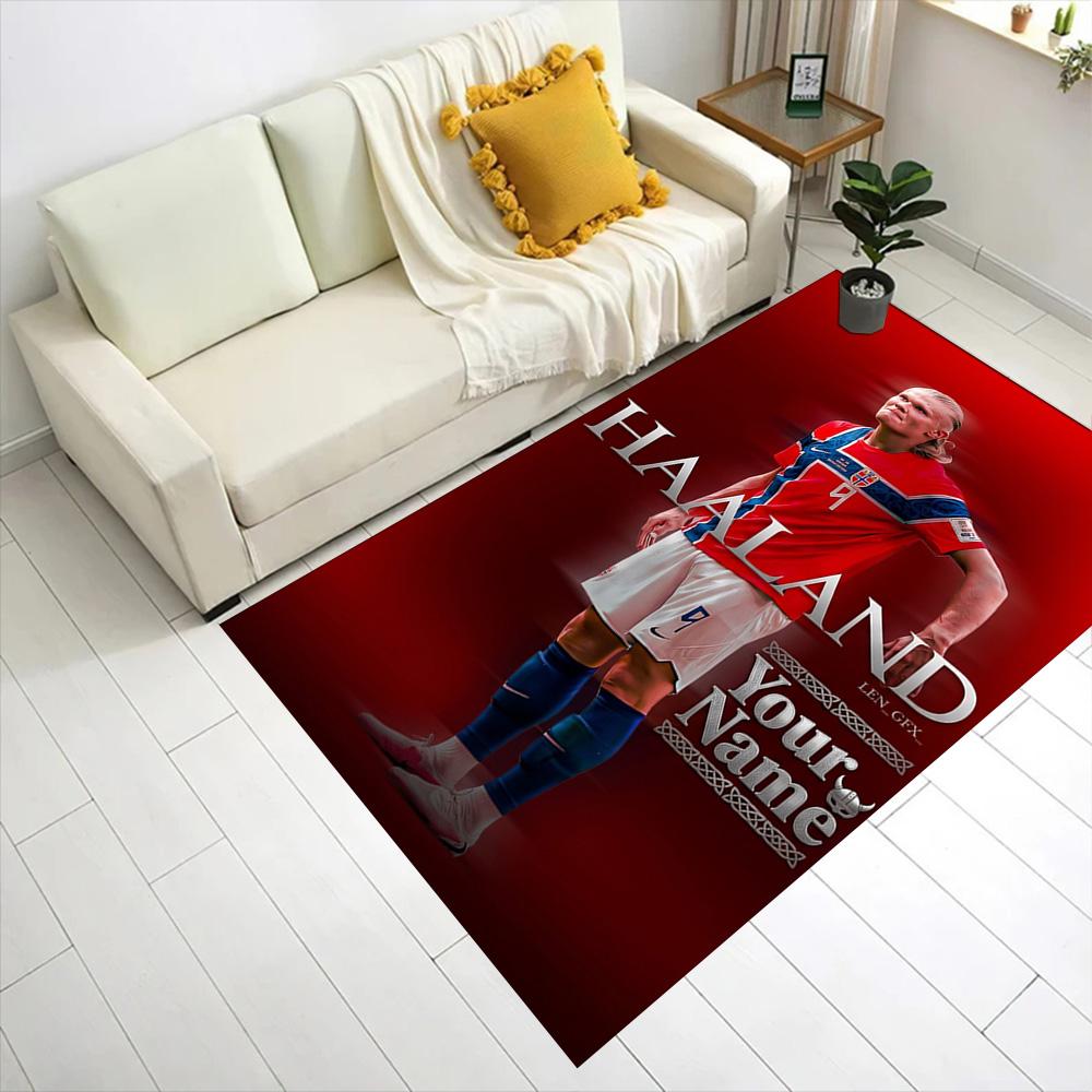 Haaland (126) Customize Text Floor Mat Suitable for Entryway Bedrooms Outdoor Decorate room Antislip Carpet Office home decor Gift for Festivals