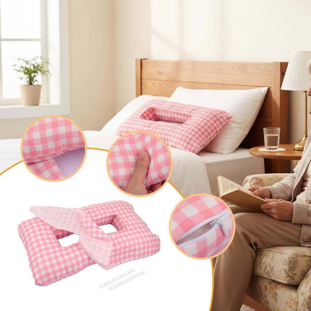 Ear Piercing Pillow Portable Breathable Washable Neck Support for wearing Headphones