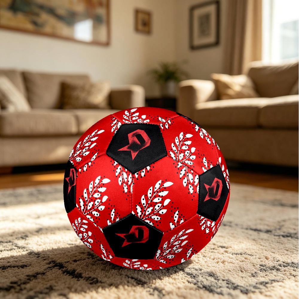 1PC White Leaf Powerful Symbol Soccer Ball Size 5 Football Machine Sewn Indoor/Outdoor Universal Football Gift W11