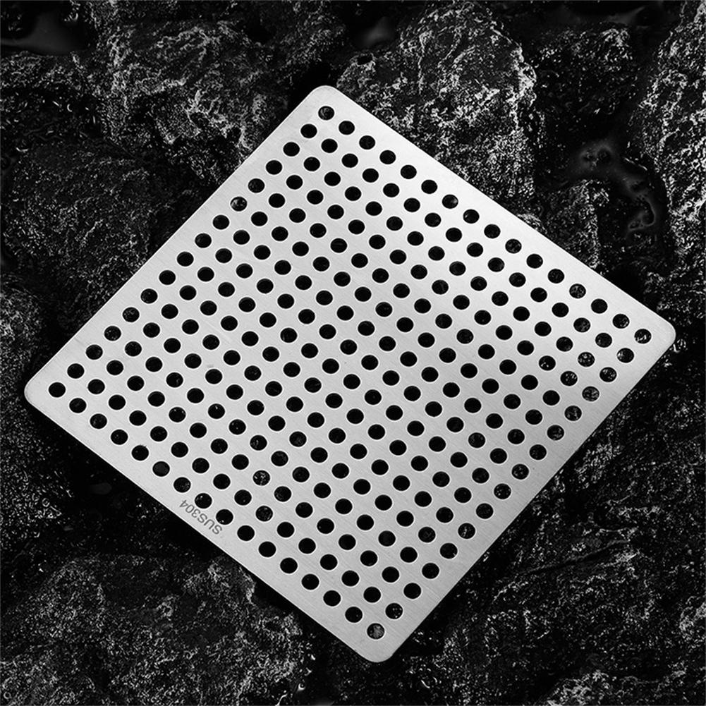 Secure and Stable Square Stainless Steel Bathroom Sink Strainer Drain Cover