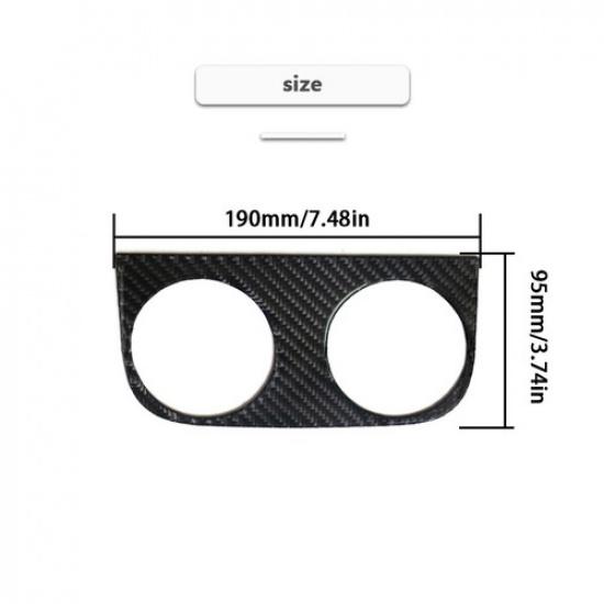 For Honda Odyssey 2005-2010 Carbon Fiber Interior Rear Cupholder Cover Trim