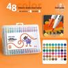 Dual-Tip Acrylic Marker & Paint Brush Set - 48 Colors, Soft Tip for Kids' Art, Opaque & Layerable
