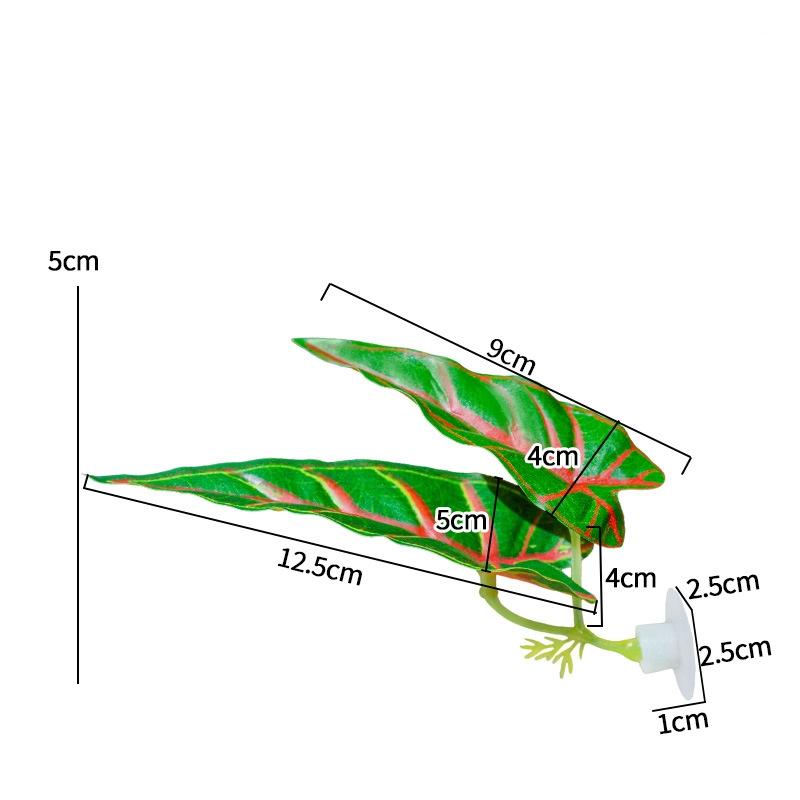 

Имитация листьев Искусственный лист для отдыха рыбок Поддельное аквариумное растение Лист для ландшафтного дизайна аквариума Листья для нереста рыбок Петушков Гамак