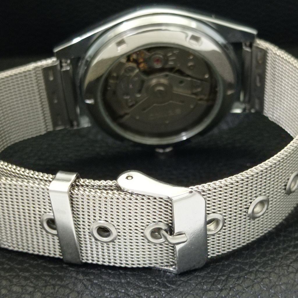 JAPAN VINTAGE REFURBISHED SEIKO 5 AUTOMATIC 6309A MENS SILVER WATCH A441181-4 Sk-a441181