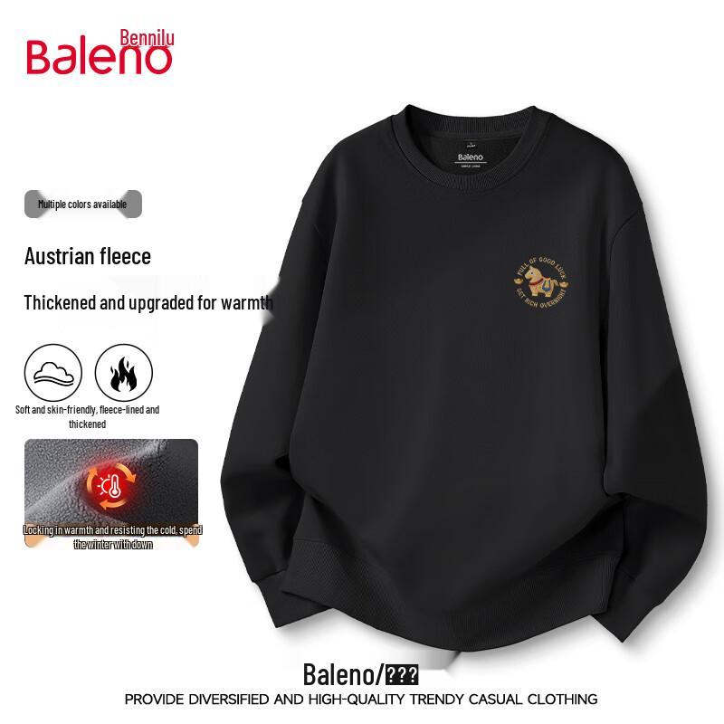 Baleno Men's Thickened Warm Pullover Sweatshirt