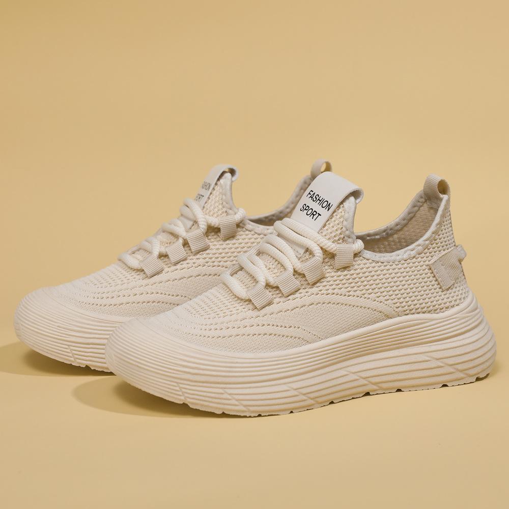 Summer new couple shoes breathable mesh fly men's and women's sports and leisure thin lightweight dad shoes