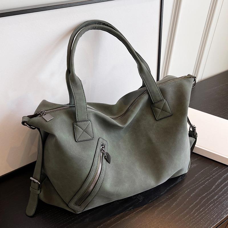 Retro Women's Leather Handbag Large Capacity Travel Crossbody Bag Vintage Shoulder Bag for Daily for Daily Commute Work Shopping and Weekend Outings