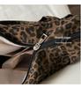 Korean Retro Leopard Print Canvas Tote Bag - Fashionable, Large Capacity, Shoulder/Underarm Style Suitable for Commuting and Shopping