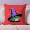 W-Wizard frog Anime Pillow Case Anti-dustmite Pillowcase Invisible zipper silky short plush Sofa cushion cover