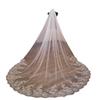 3-Meter Sequin Lace Bridal Veil with Comb for Photo Studio