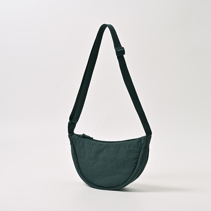 Urban Minimalist Women's Nylon Crossbody Dumpling Bag
