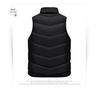 Men's Slim Fit Stand-Up Collar Thick Solid Color Down Cotton Jacket for Fall/Winter - Large Size Casual Vest