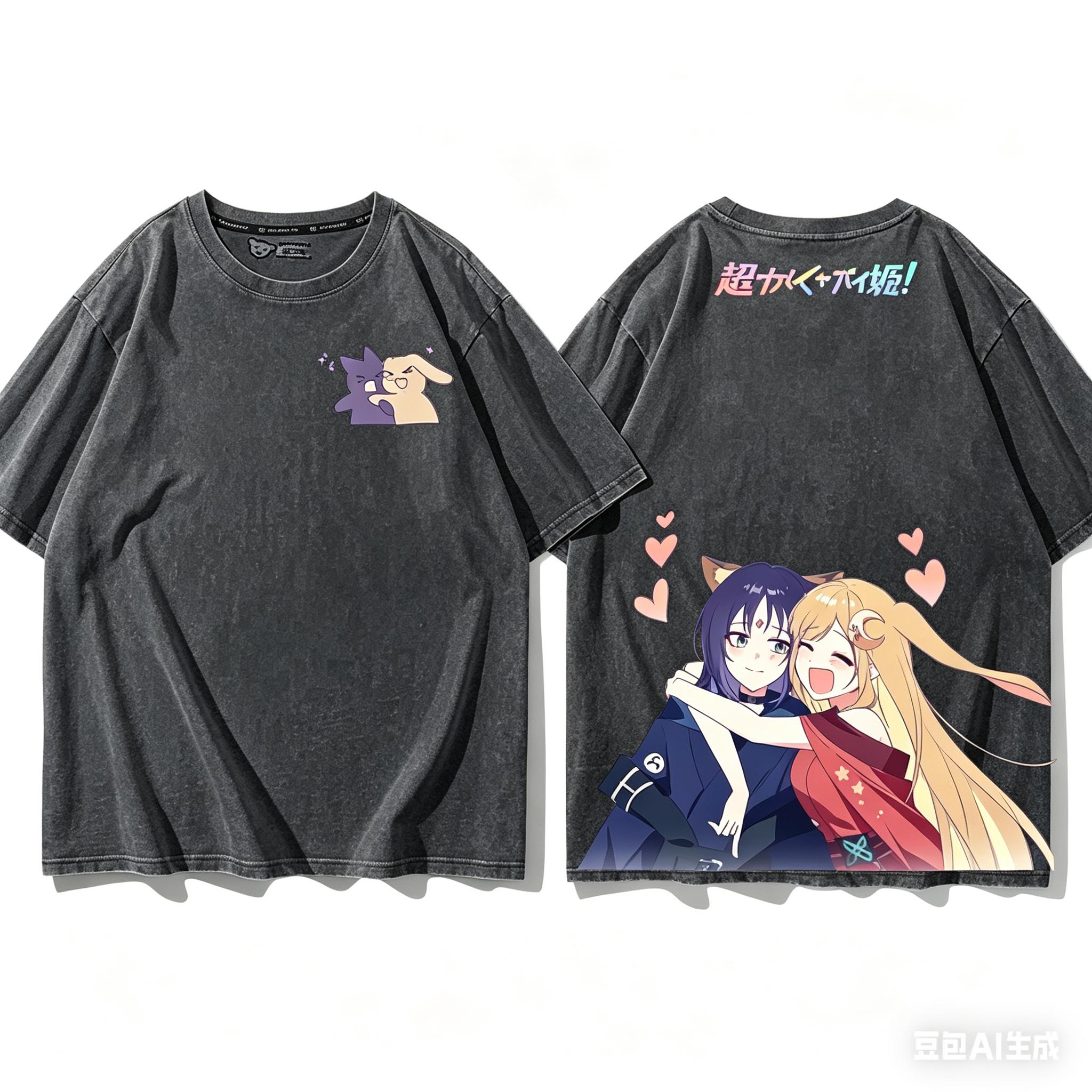 

Cosmic Princess Kaguya Anime Lover Washed Tshirt Year round clothing personality Clothes Plus Size Unisex Streetwear Couples S