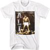 Muhammad Ali Campeão Peso-Pesado Joe Fraiser Luta Camiseta Masculina Manga Curta Estilo Vintage Camisetas Gráficas