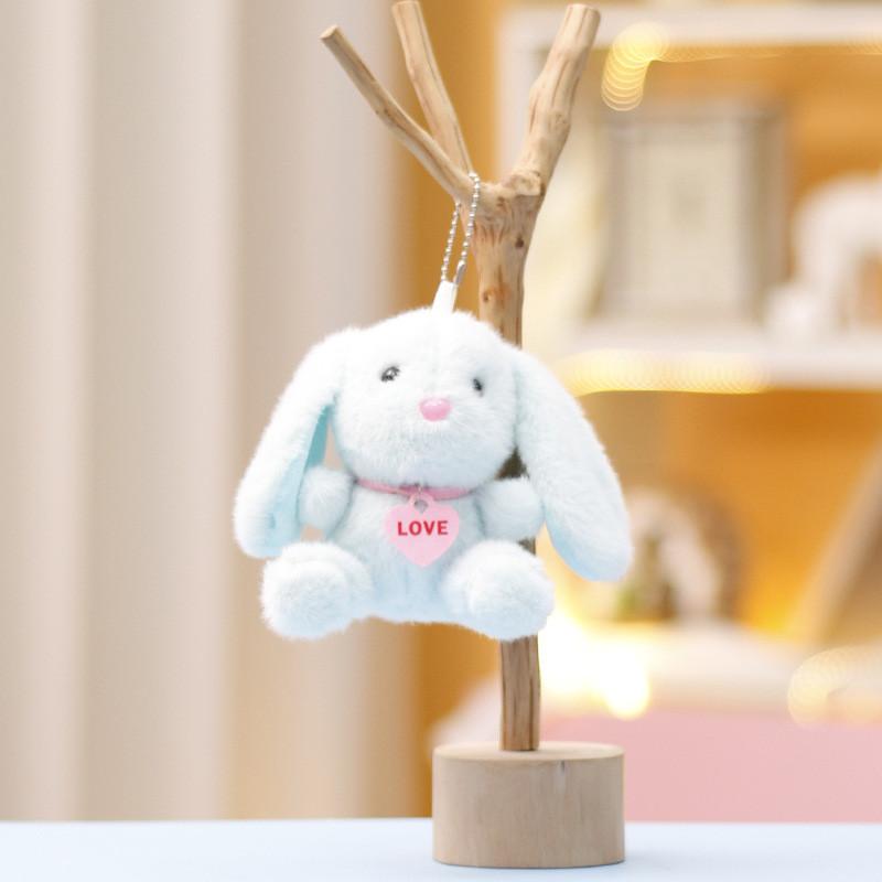 Rabbit Cute Keychain Cartoon Girl Backpack Decorative Pendant Plush Gift Doll