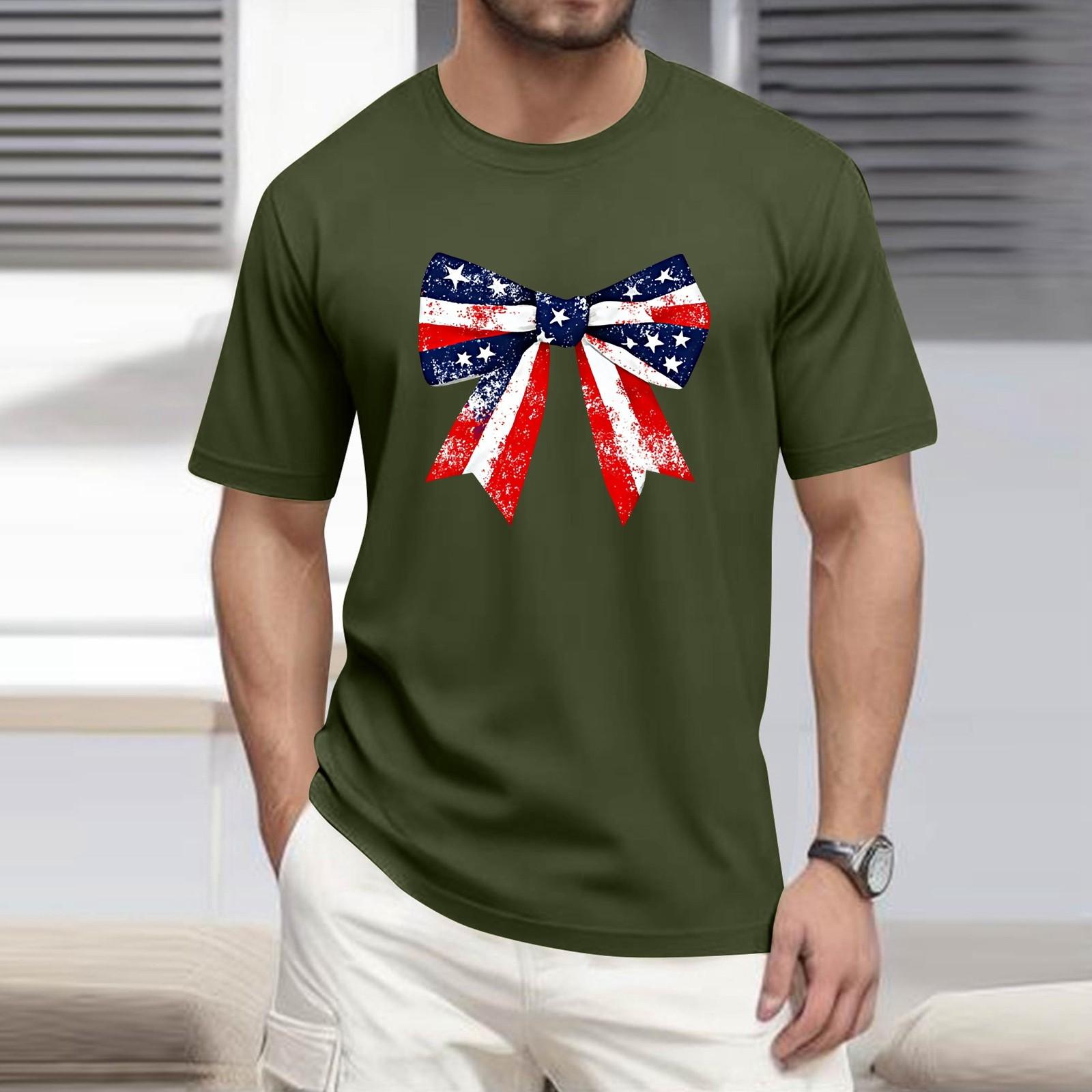 

Men s T Shirt Tee Print Short Sleeve Daily Weekend Fashion Round Neck Top M