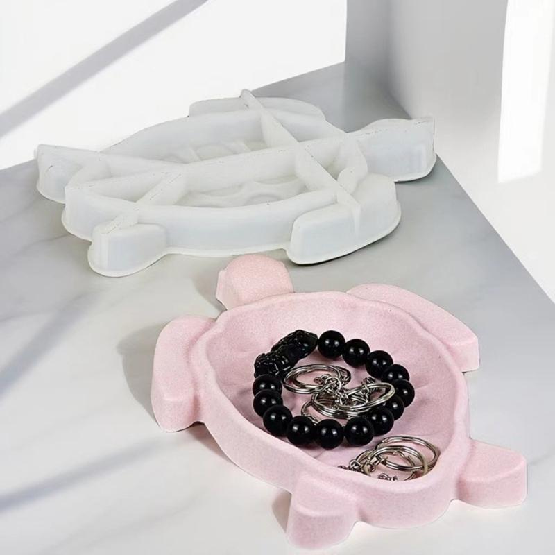 DIY Tray Silicone Mold Jewelry Tray Moulds Sea Turtle Shape Dish Molds Silicone Material Suitable for DIY Projects