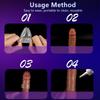 MELEON Wiederverwendbare Kondome für den Penis, Penisverlängerung, Ärmel, Spermasperre, Penisring, Dildo-Abdeckung, Sexspielzeug für Männer, Verzögerung der Ejakulation