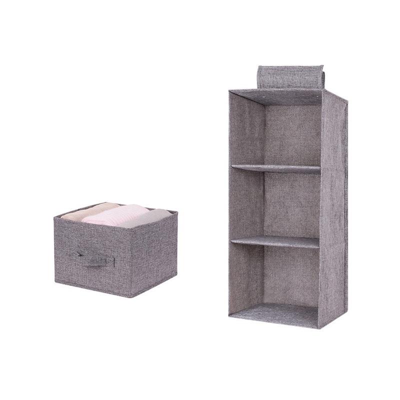 Multifunctional Hanging Wardrobe Organizer: Washable Cotton Linen & Non-Woven Fabric Drawer for Clothes Storage