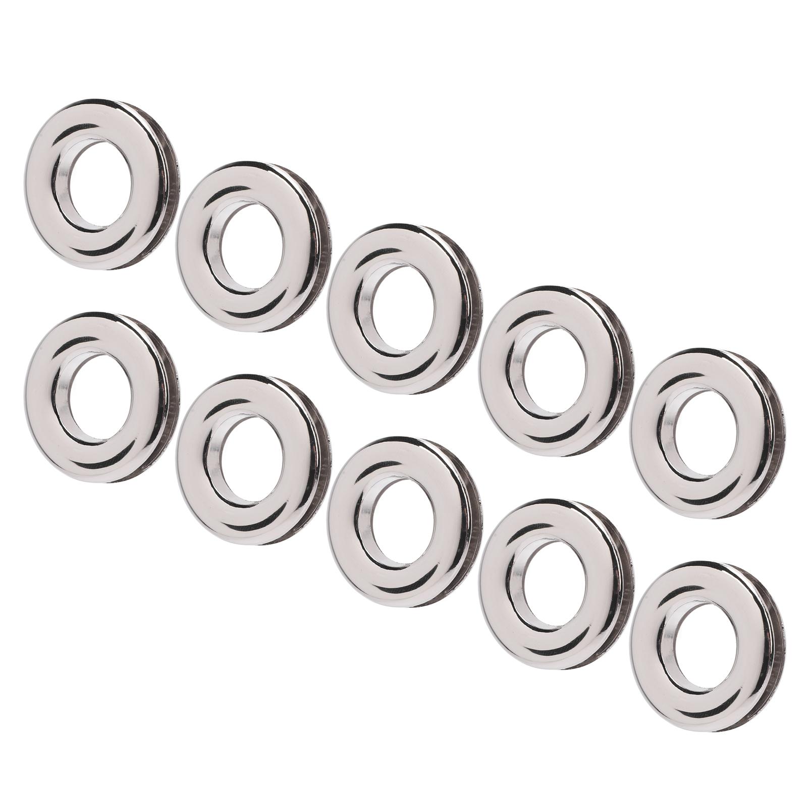 

10 шт. люверсов, серебристый сплав, внутренний диаметр 17,4 мм, круглая форма, двухсторонняя опрессовка