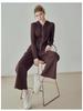 Women's Warm Hooded Yoga Jacket & Wide Leg Pants Set