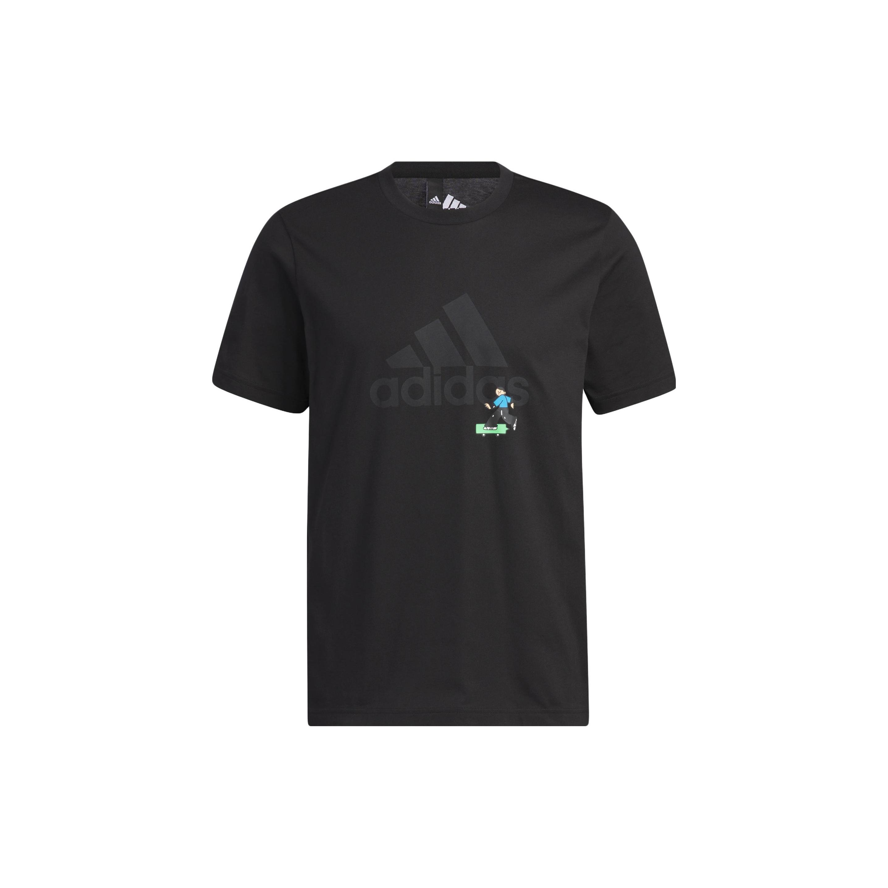 adidas Graphic Logo T-Shirts Black Men s IA8155 S