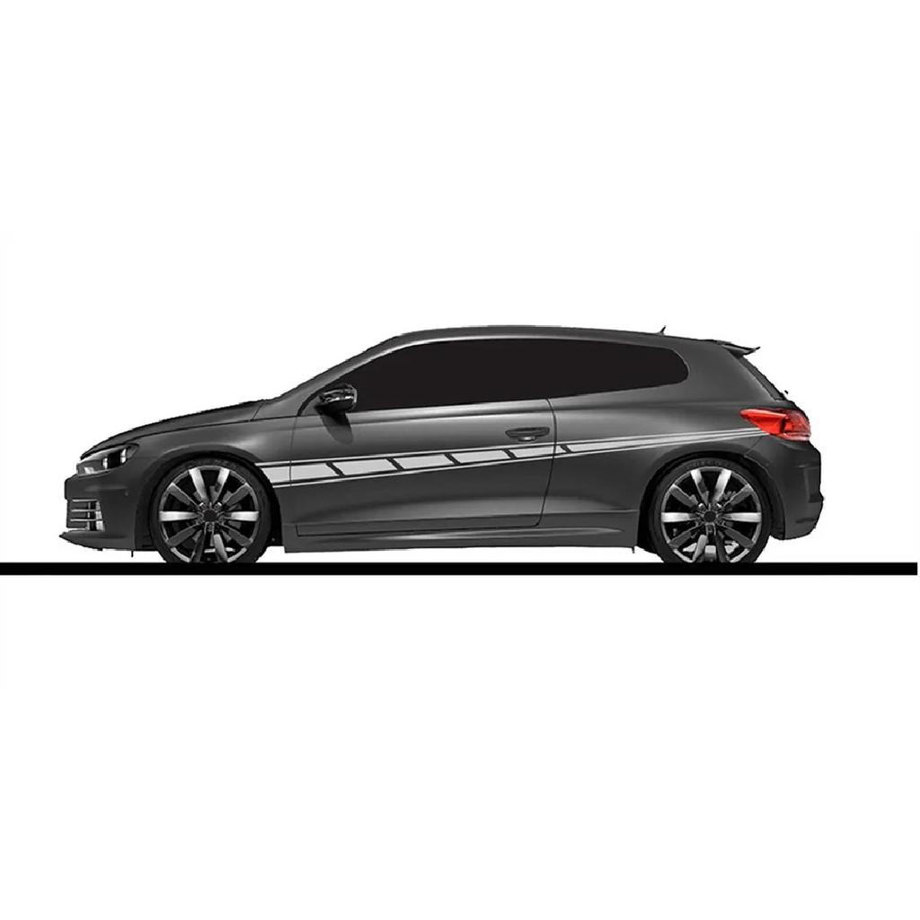 2 Stück/Los 300x14cm Beidseitige Aufkleber Tuning-Stil Seitenstreifen Stoßfänger Auto Folierung Vinylfolie Automobilprodukte Autozubehör