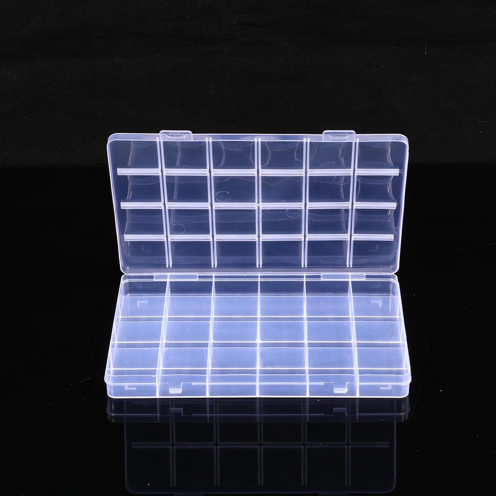 10-Compartment Thickened PP Plastic Jewelry Organizer for Earrings & Necklaces, Dustproof & Transparent