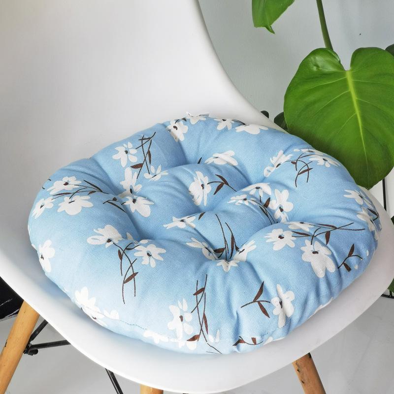 Coarse Cloth Round Style Cotton and Linen Style Seat Cushion Home Circular Cushion Japanese Style Futon Cushion Decoration