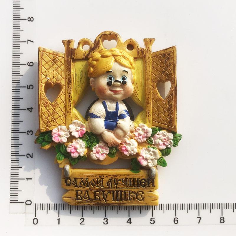 Magnete Frigorifero 3D Russia – Souvenir In Resina Fatta A Mano – Decorazione Casa E Cucina – Regalo Originale, Dimensioni 5,5x9 Cm