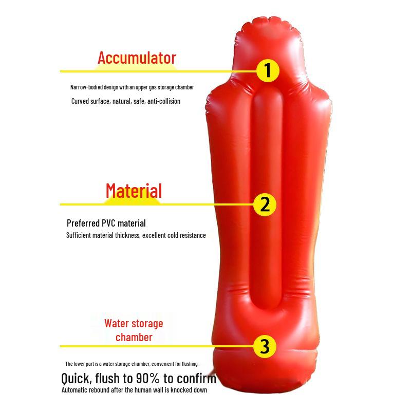 Portable Inflatable Dummy Wall: Football Training Obstacle & Punching Post