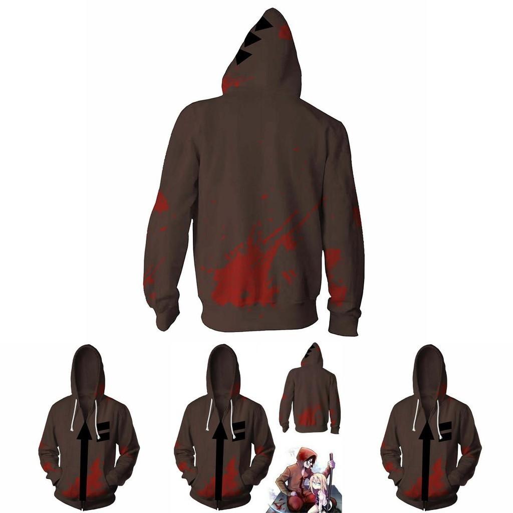 Of Anime Angels Death Isaacfoster Zack Hoodies Coat Sweatshirt Cosplay Costume