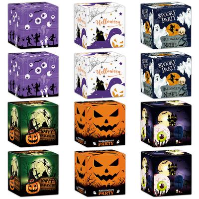 18PCS Candy and Snack Packaging Halloween Atmosphere Decoration Props Three-dimensional Paper Box Scene Decoration Party Supply