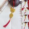 Chinese New Year Decorations 2026 Year of Horse Lucky Feng Shui Charm Zodiac Horse Hanging Tassel Pendant for Fortune Wealth Success Car Bonsai Decor