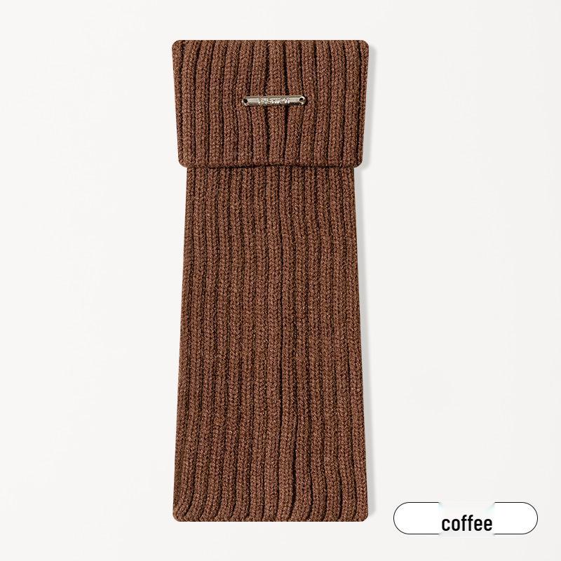 

Women s Retro Y2K Metal Label Vertical Stripe Knee-High Slimming Socks - Trendy Autumn/Winter Elastic Mid-Calf Warmers One size кавовий