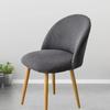 1/2/4/6Pcs Solid Color Stretch Low Back Duckbill Dining Chair Covers Stretch Dining Seat Cover for Kitchen Hotel Office Navidad