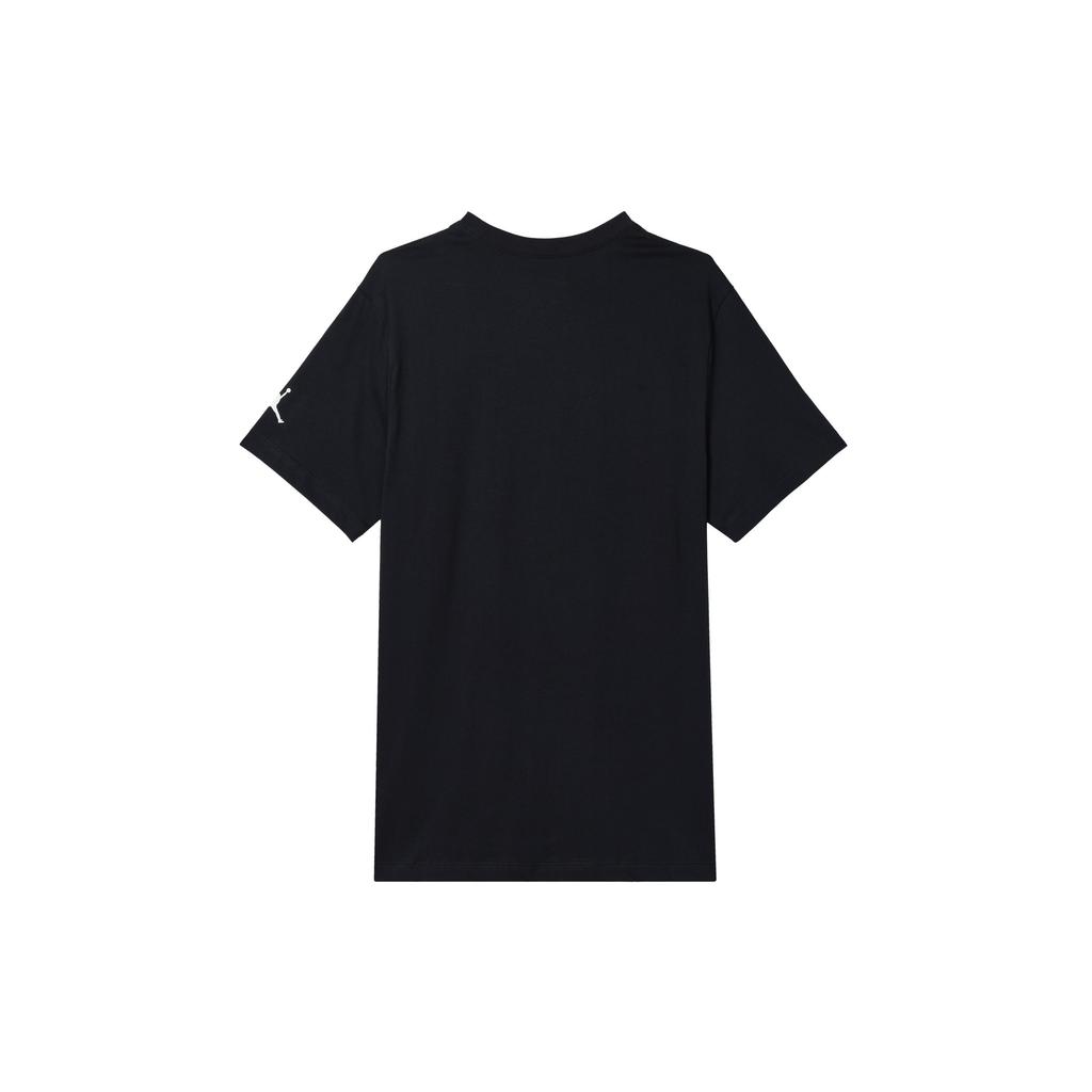 Jordan Alphabet Print Round Neck Casual Short Sleeve T-Shirt Men Tops Black FN5959-010