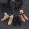Spring Autumn Men Dress Oxfords Shoes Outdoor Suede Leather Sneakers Man Moccasins Work Business Shoes Soft Male Ankle Boots