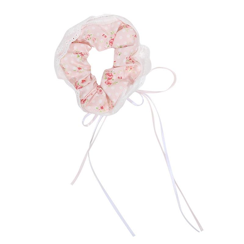 1PCs New Style Heavy Hand Made Milk Blue Check Love Lace Four Layer Large Bowel Hair Circle Sweet Ballet Ball Rope