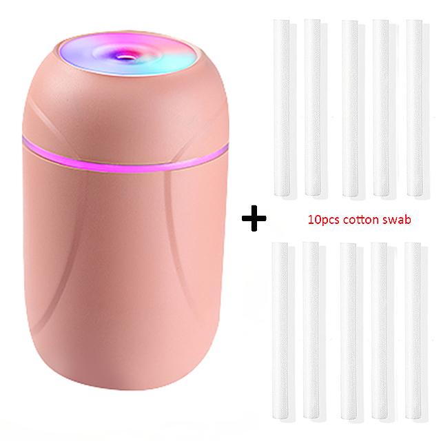 300ml Air Humidifier Ultrasonic Mini Aromatherapy Diffuser Portable Sprayer Usb Essential Oil Atomizer Led Lamp For Car Home