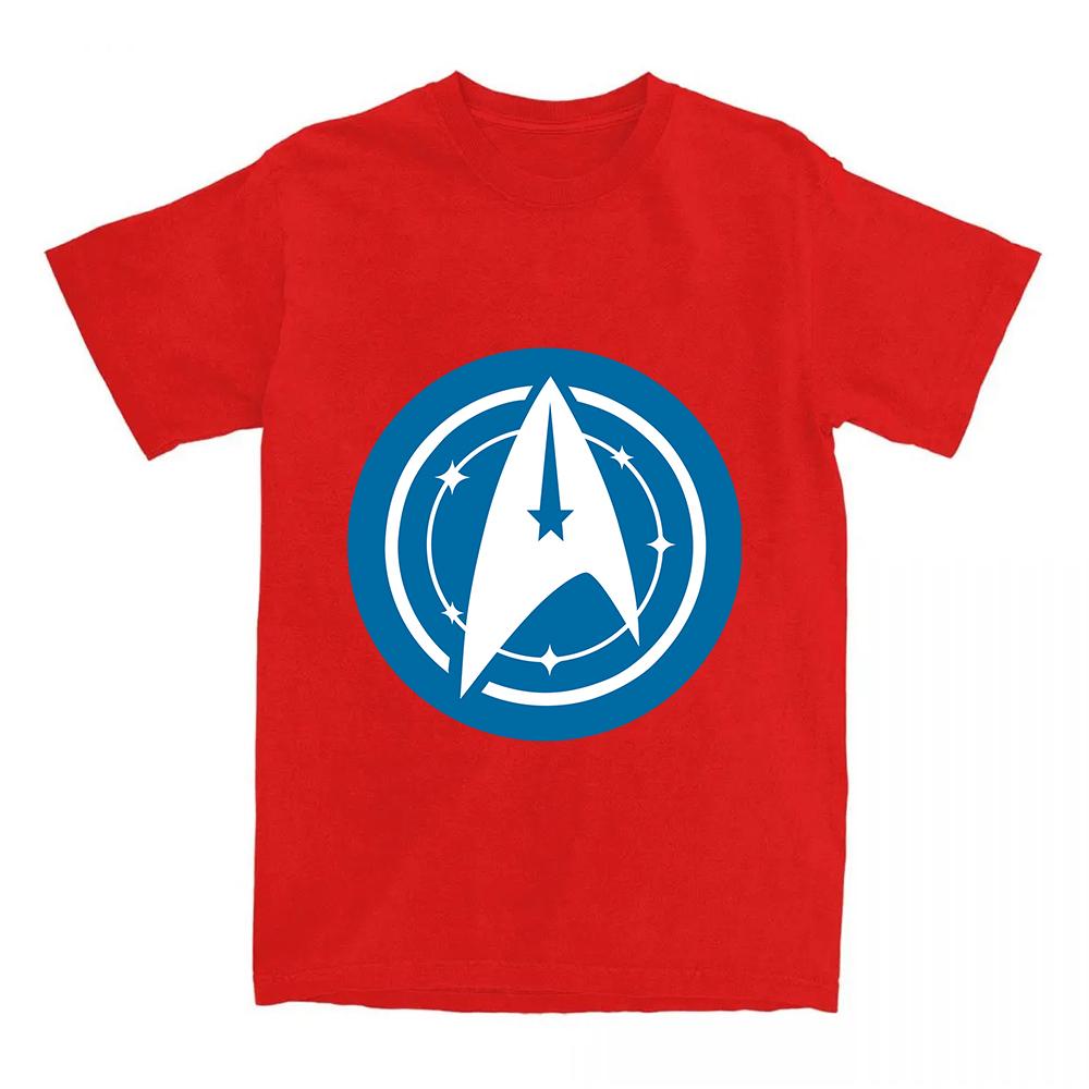 

Star Trek Starfleet Academy T-shirt Roupas Femininas High Quality Graphic Printing Clothes Soft 100%Cotton Comfortable Camisetas Funny Anime T-shirt XS красный