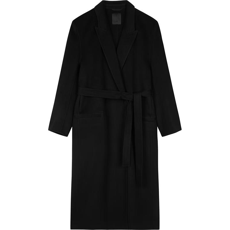 

Женское зимнее пальто H-силуэта из смесовой шерсти JNBY XS